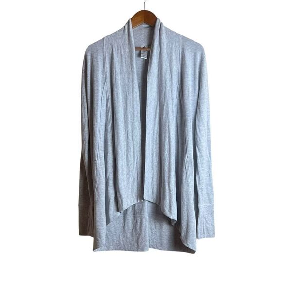 Active Life light Gray Open Front Women's Sweater - Picture 1 of 7
